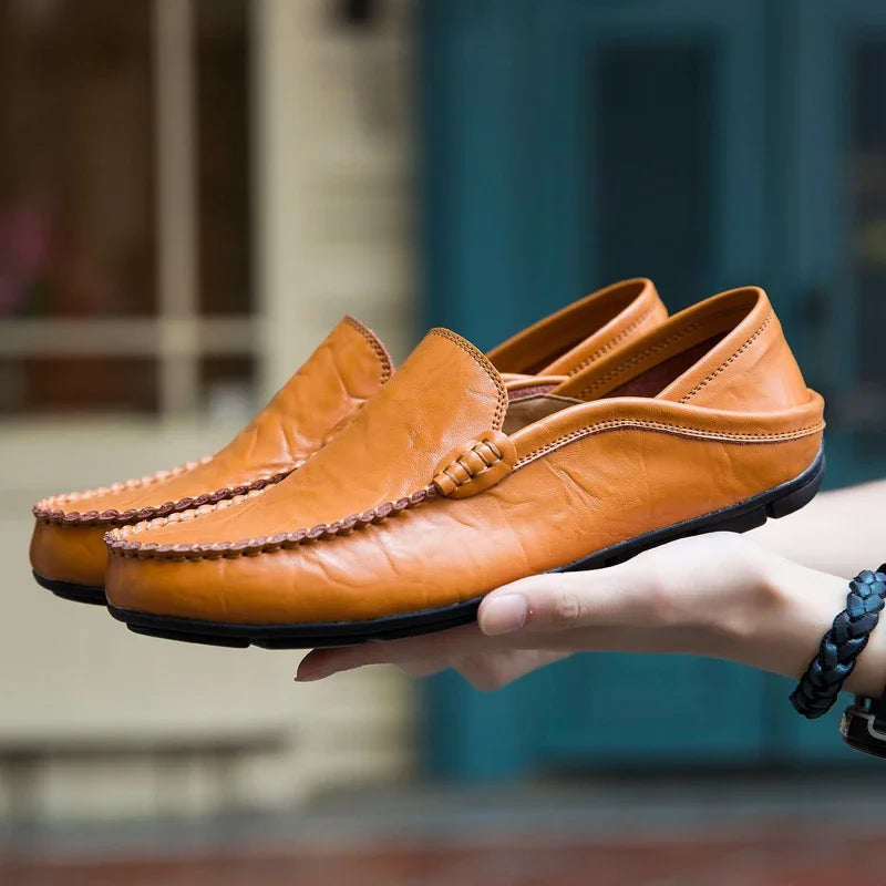 Men Shoes Casual Genuine Leather Loafers