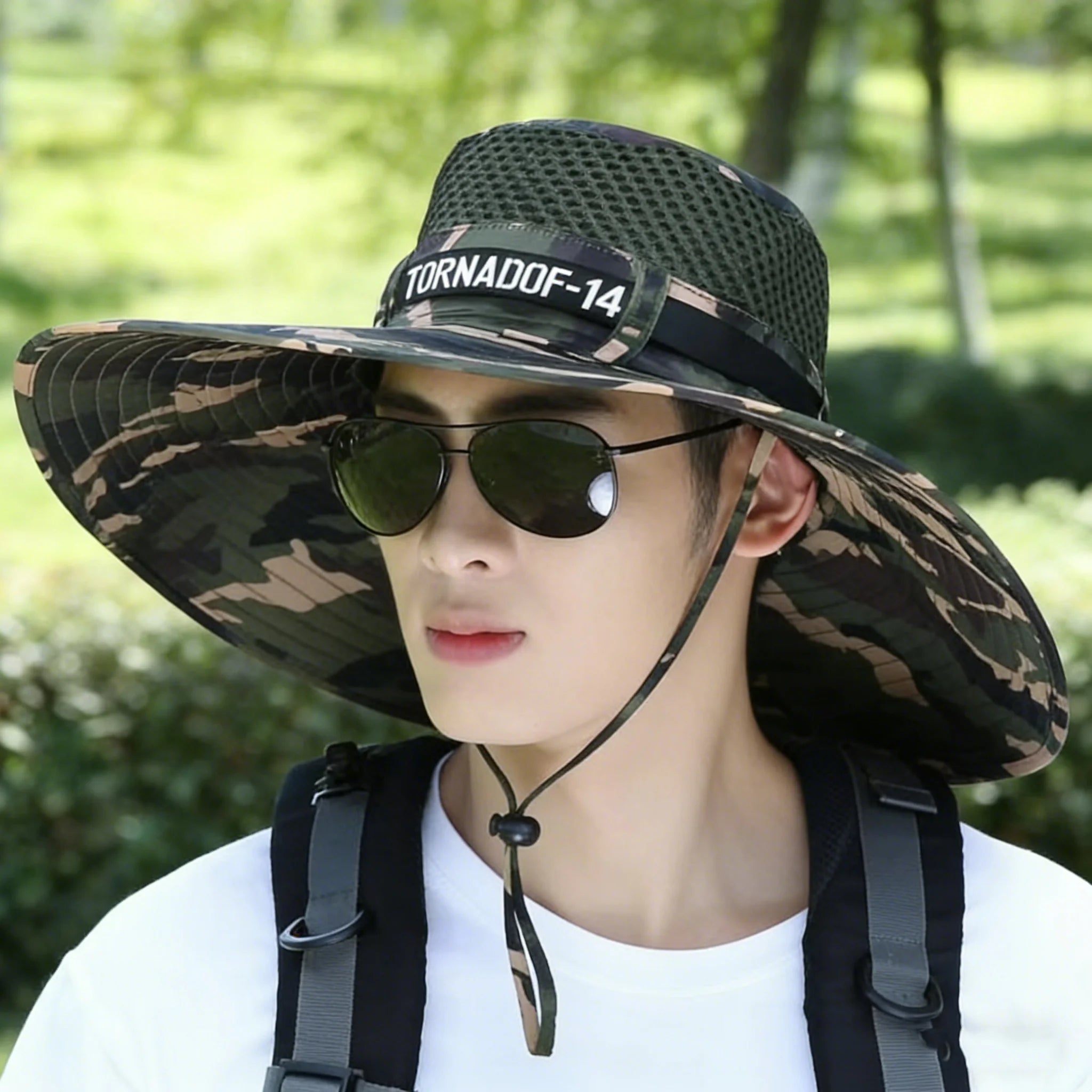 Men Breathable UV Protection Fishing Sun Hat