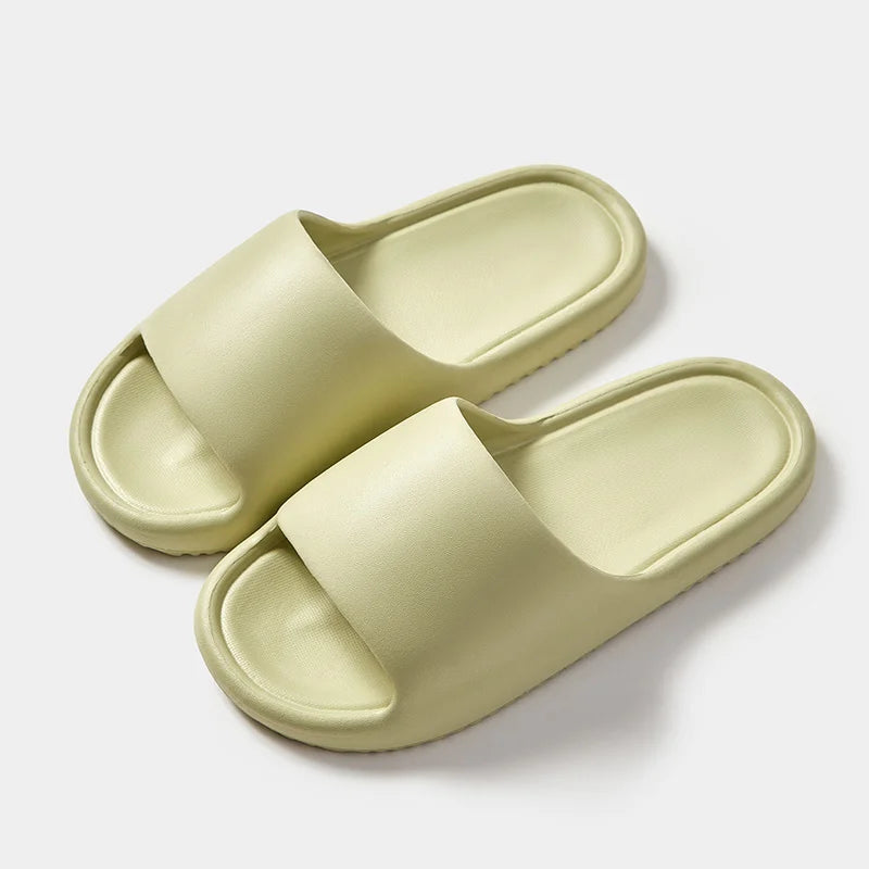 Men's Classy  Slippers for Women's Home Use Thick-Soled Indoor Summer Bread Sandals for Men's Couples Bathroom Bathing Non-Slip Slippers