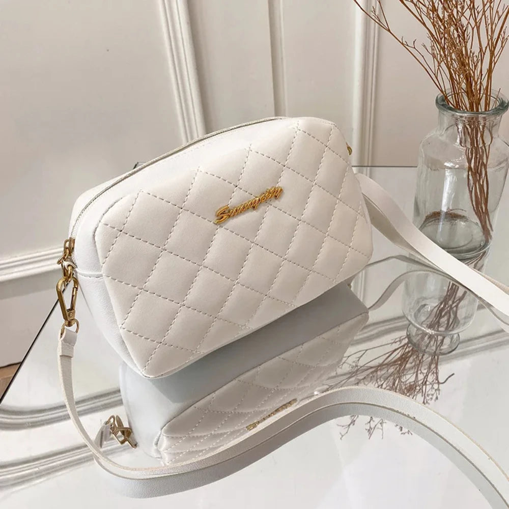Tassel Embroidered Chain Crossbody Camera Bag for Women