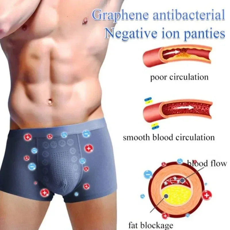 Mid Waist Breathable Boxer Shorts for Men