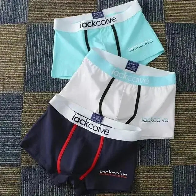 Cotton Printed Underwear Boxers for Men 3 Pcs