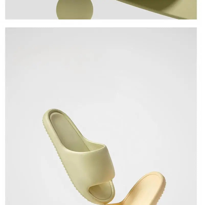 Men's Classy  Slippers for Women's Home Use Thick-Soled Indoor Summer Bread Sandals for Men's Couples Bathroom Bathing Non-Slip Slippers