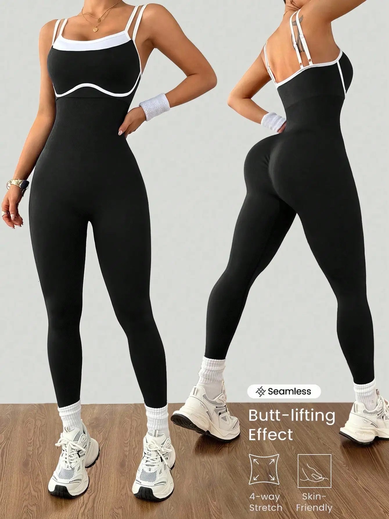 Women Quick Dry Yoga Bodysuit One Piece Fitness Sportswear