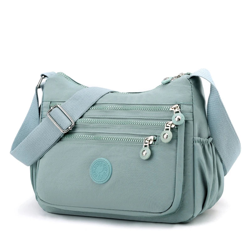 Waterproof Nylon Crossbody Messenger Shoulder Bag for Women