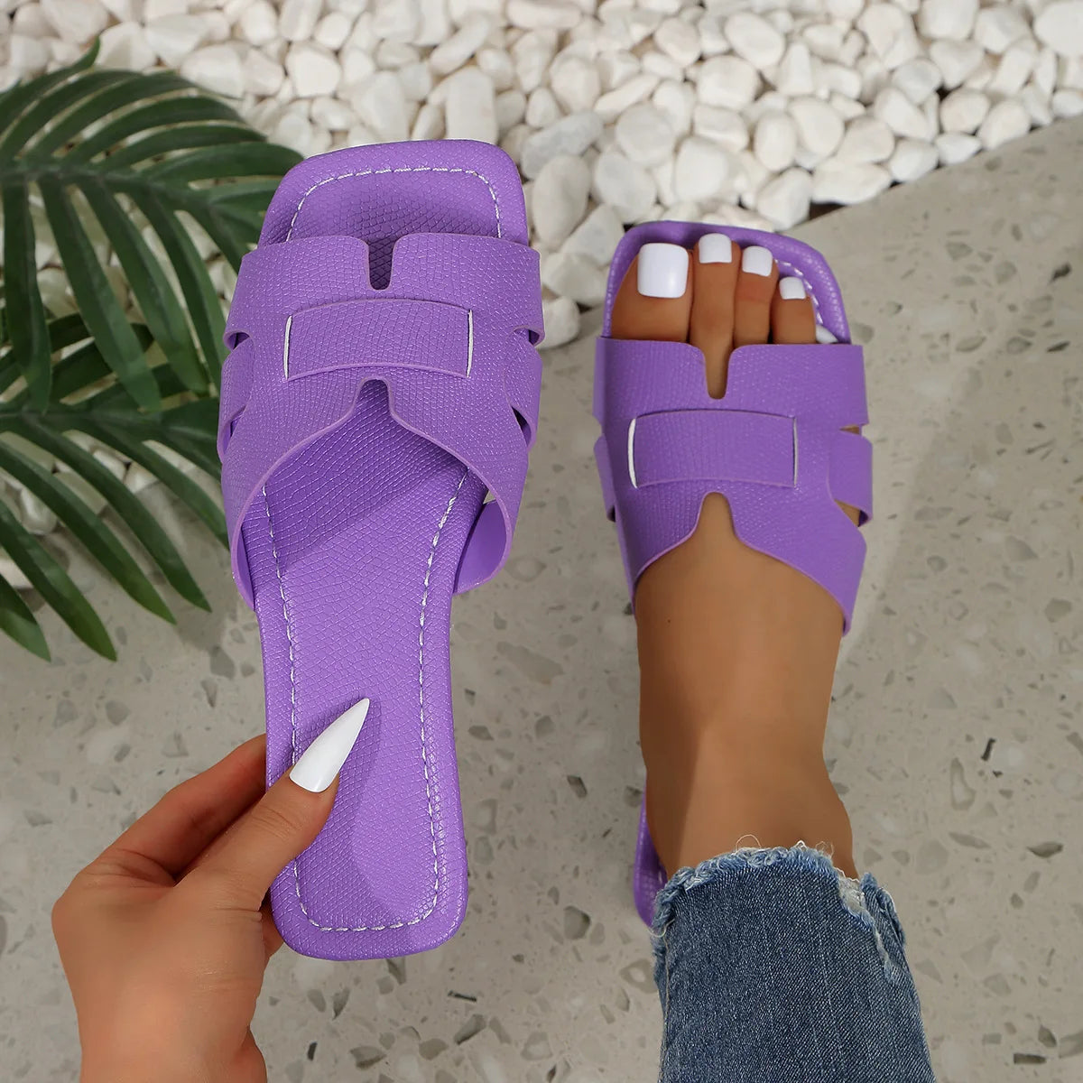 Women Summer Fashion Open-Toe Design Flat Sandals