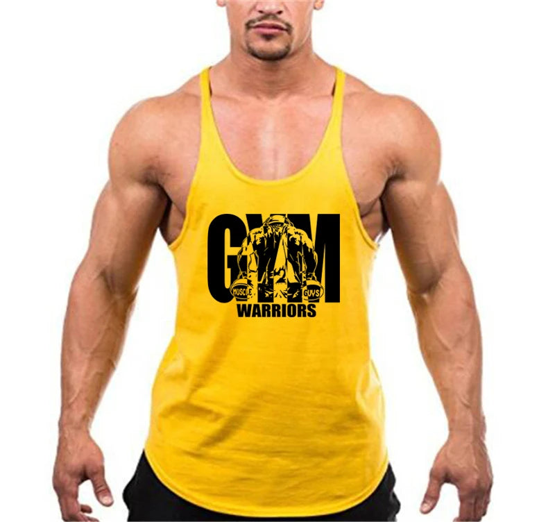 Men Cotton Gym Back Tank Top Vest