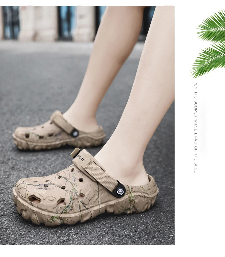 Mens Classic Outdoor Anti-Slip Garden Clog Sandals