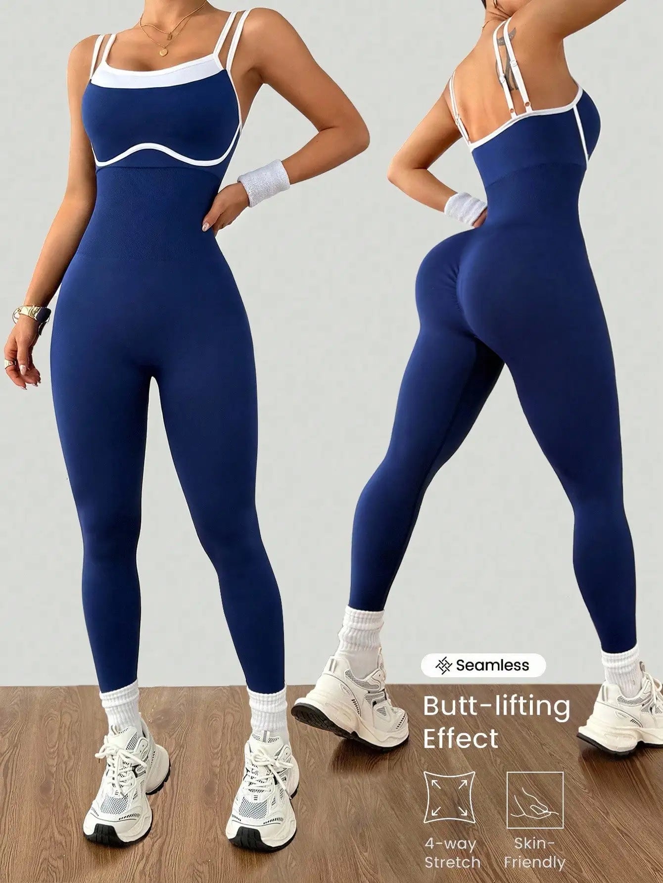 Women Quick Dry Yoga Bodysuit One Piece Fitness Sportswear