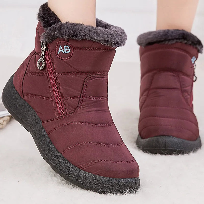 Women Fur Lined Winter Ankle Boots