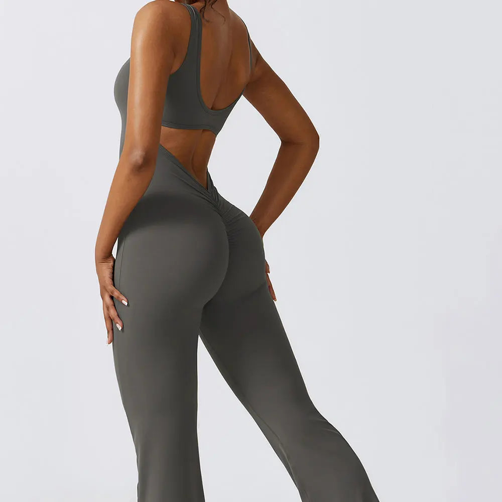 Women Yoga Set Push Up Fitness Romper
