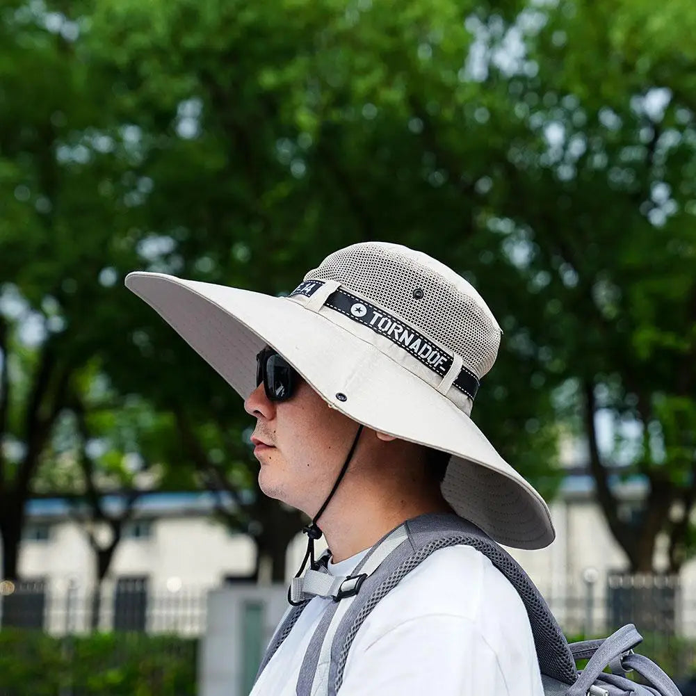 Men Breathable UV Protection Fishing Sun Hat