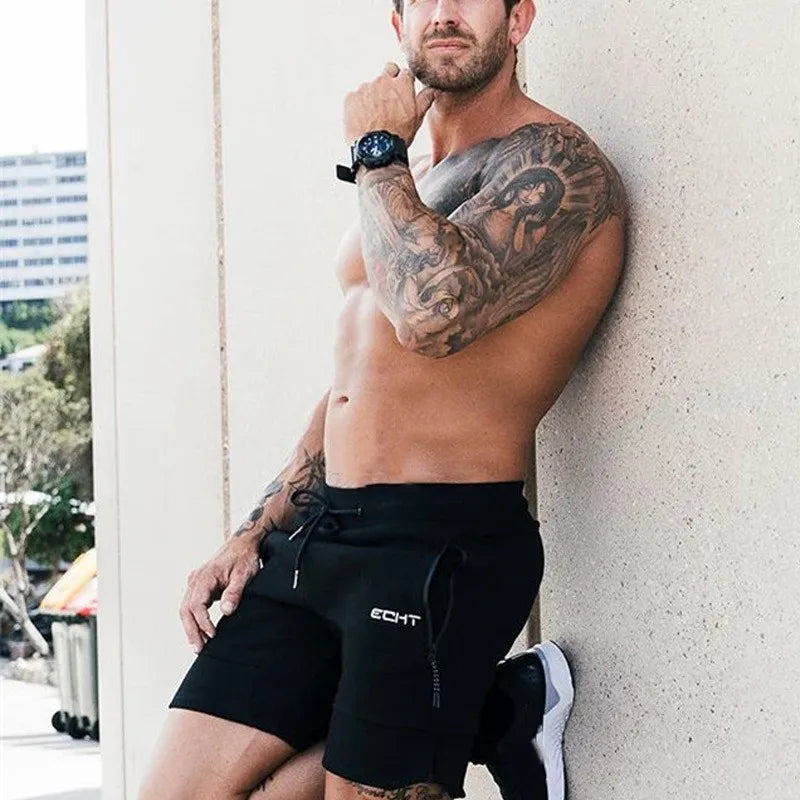 Zip Pocket Gym Running Shorts for Men