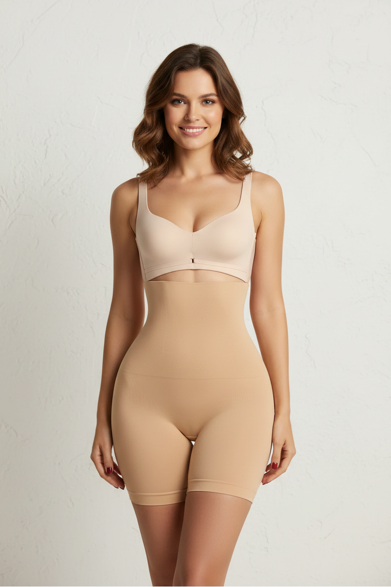 High Waist Tummy Control Seamless Boyshort Shapewear for Women