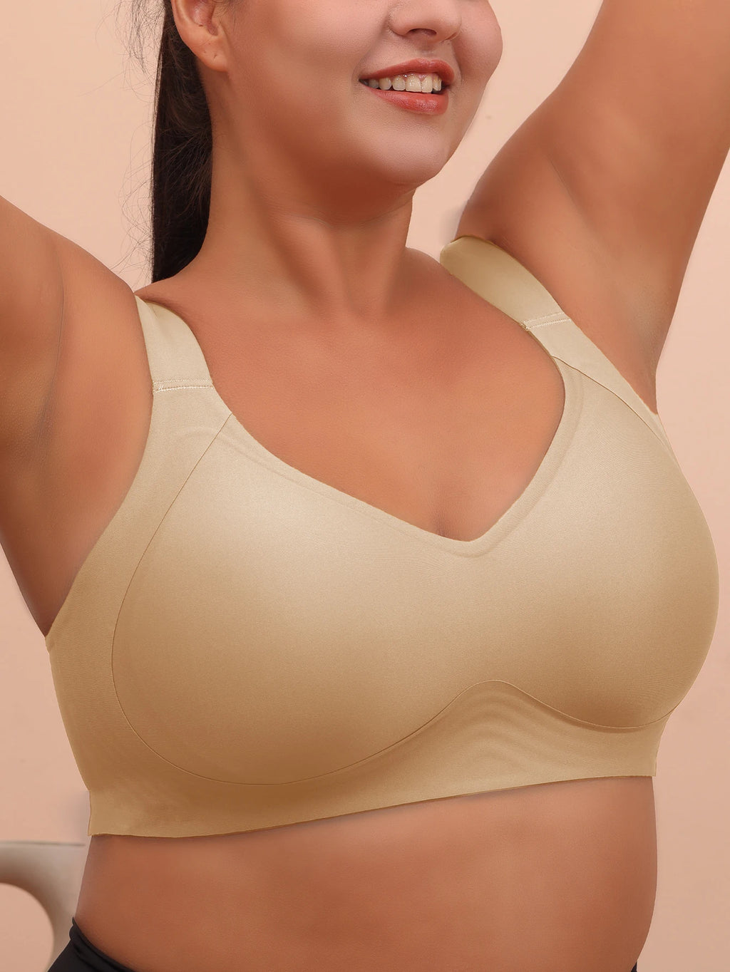 Plus Size Wireless Sleep and Yoga Bra for Women Anti Sagging Support