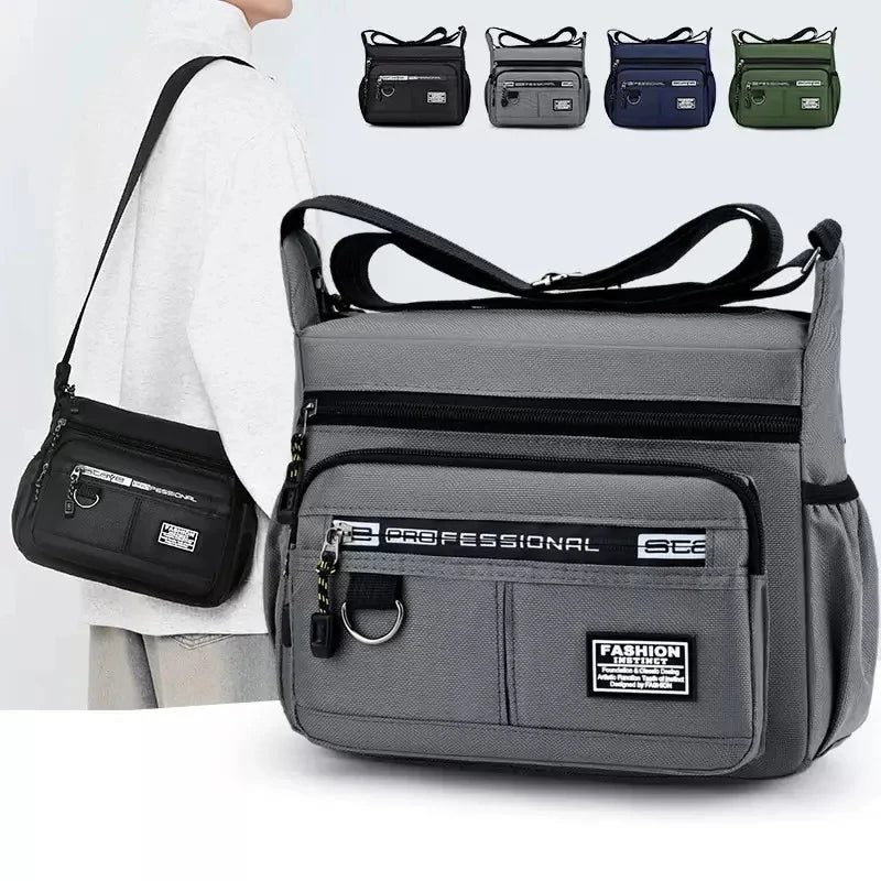 Waterproof Oxford Business Messenger Crossbody Bag for Men