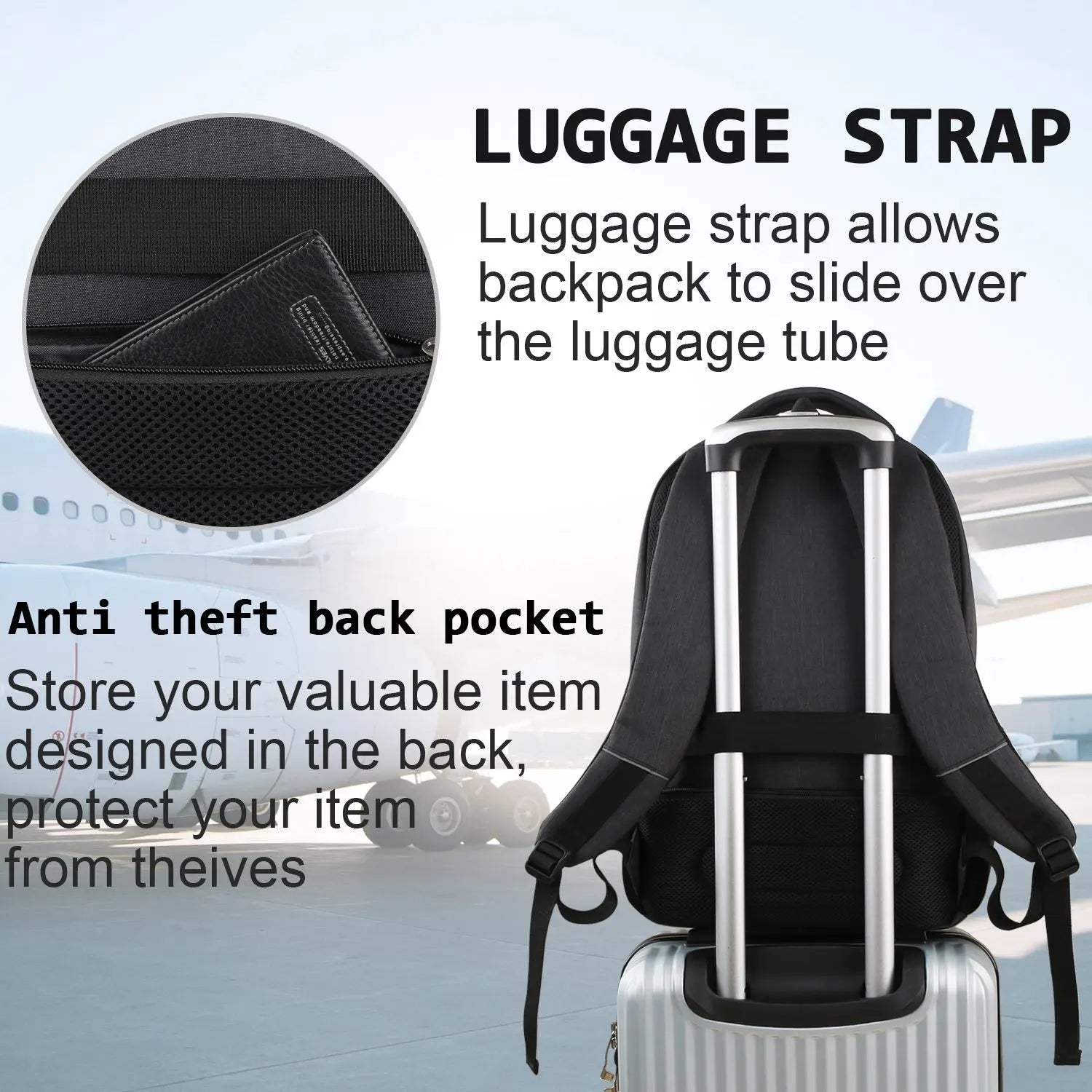 Tactical Waterproof Laptop Crossbody Travel Bag for Men
