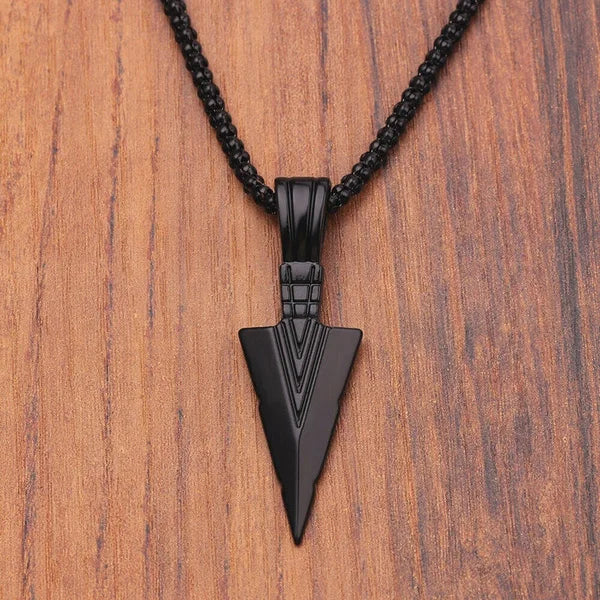 Men Arrow Pendant Long Chain Necklace