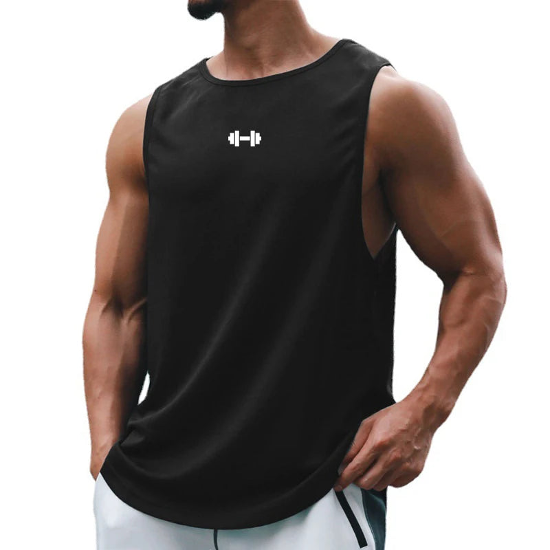 Men Summer Gym Tank Top Fitness Sleeveless Vest