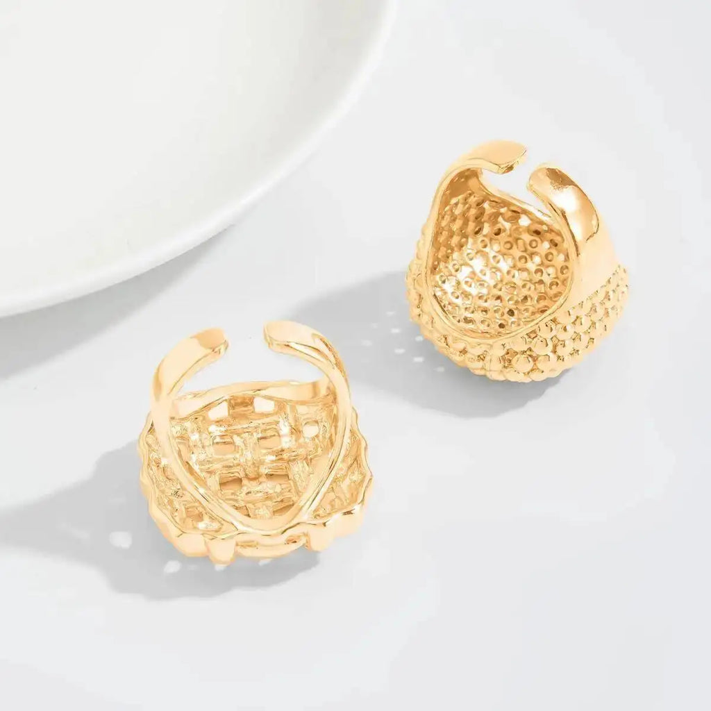 Women Vintage Geometric Adjustable Open Ring Set Jewelry
