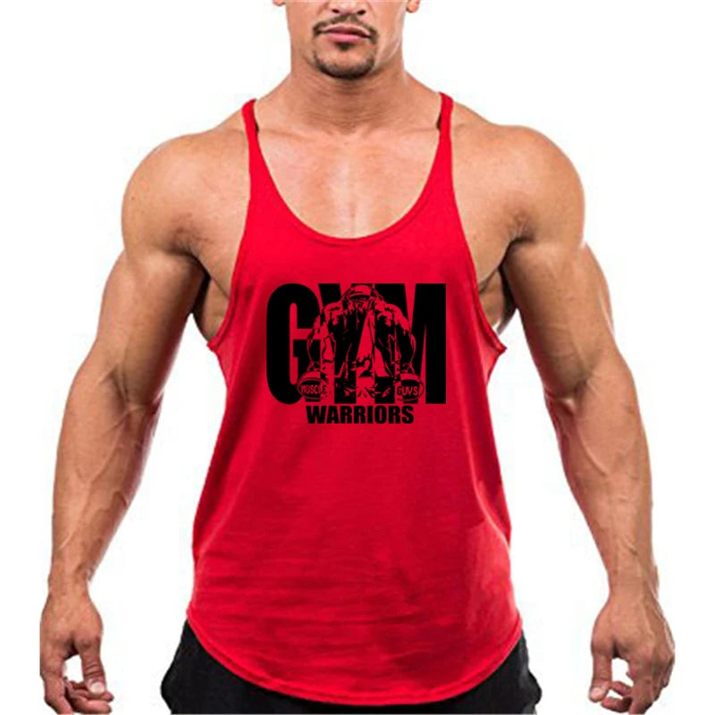 Men Cotton Gym Back Tank Top Vest