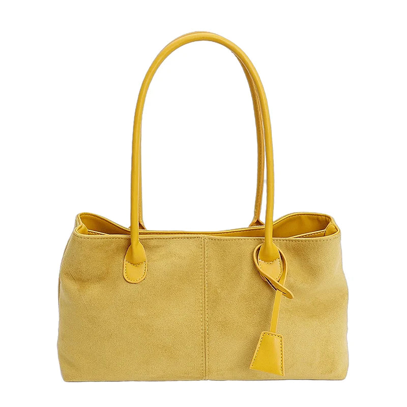 Retro PU Leather Underarm Tote Bag for Women