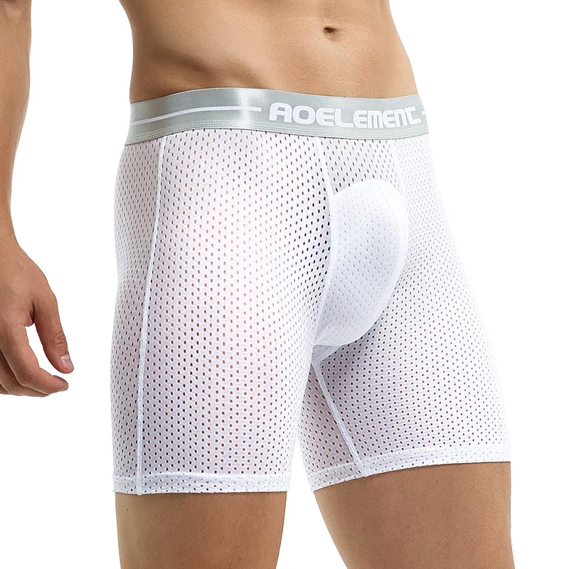 Ice Silk Loose Sports Boxer Shorts for Men