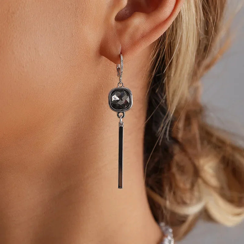 Women Gray Glass Jewelry Fashion Accessories