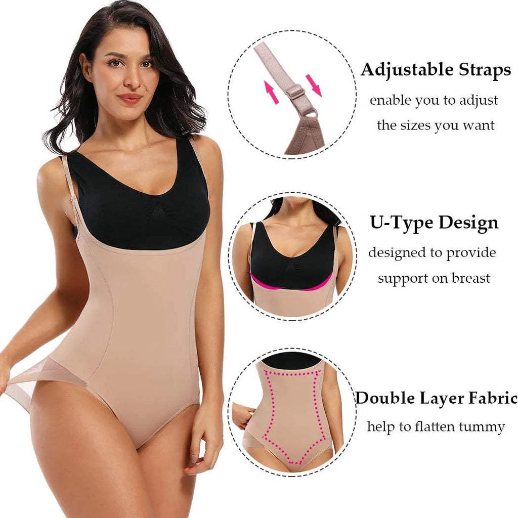 Waist Trainer Body Shaper Bodysuit for Women