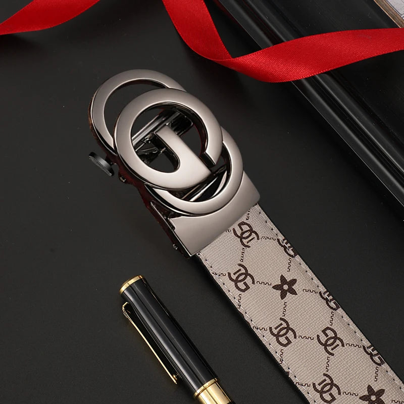 Men Genuine Leather Luxury Automatic Belt