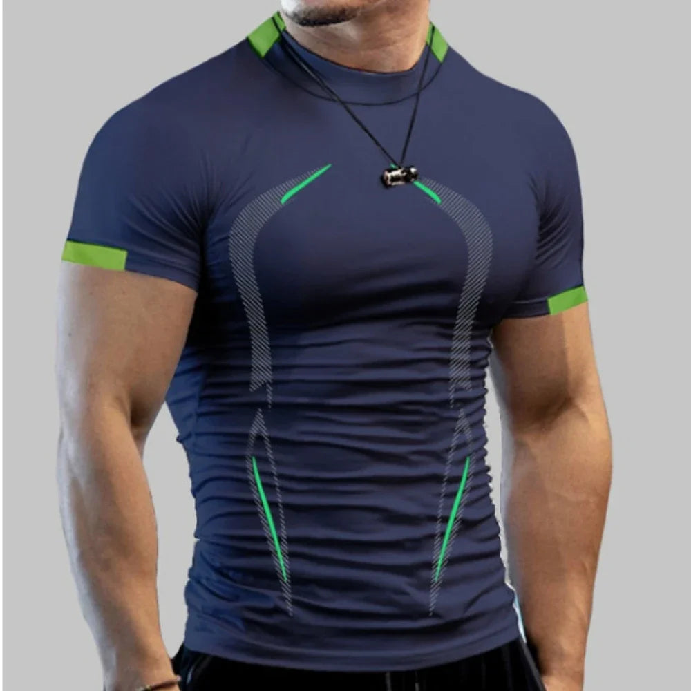Men Summer Quick Dry Gym Running T Shirt