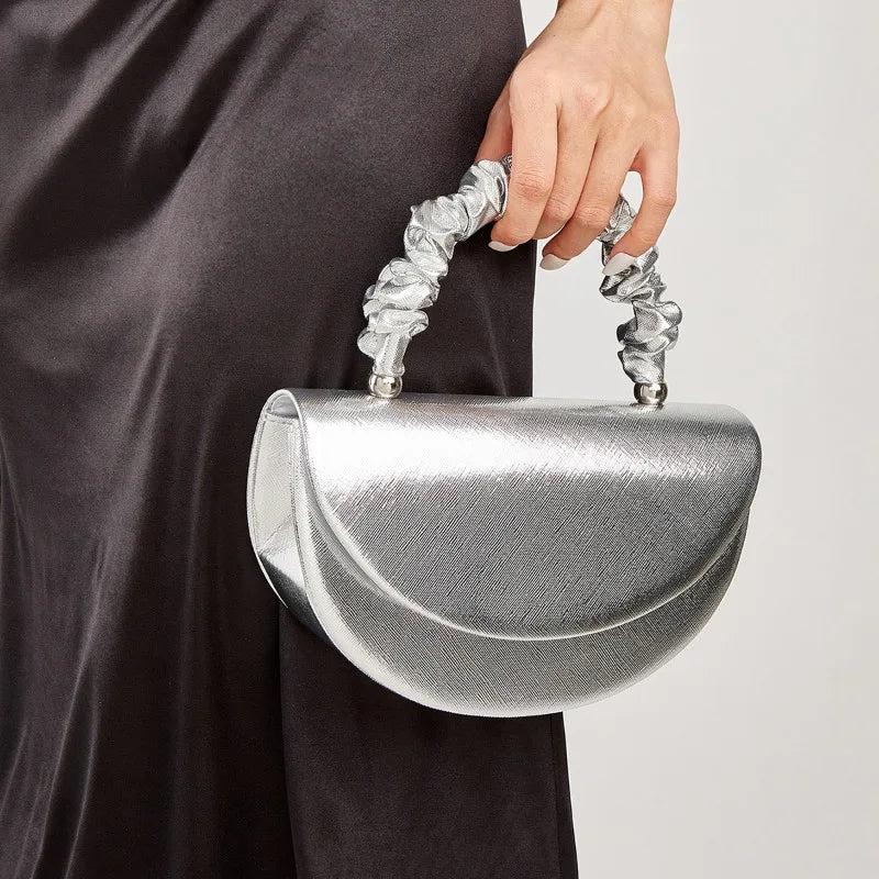 Wrinkled Wrist Bag for Women