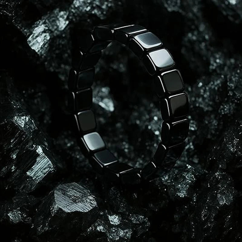 Men Natural Hematite Stone Beaded Bracelet