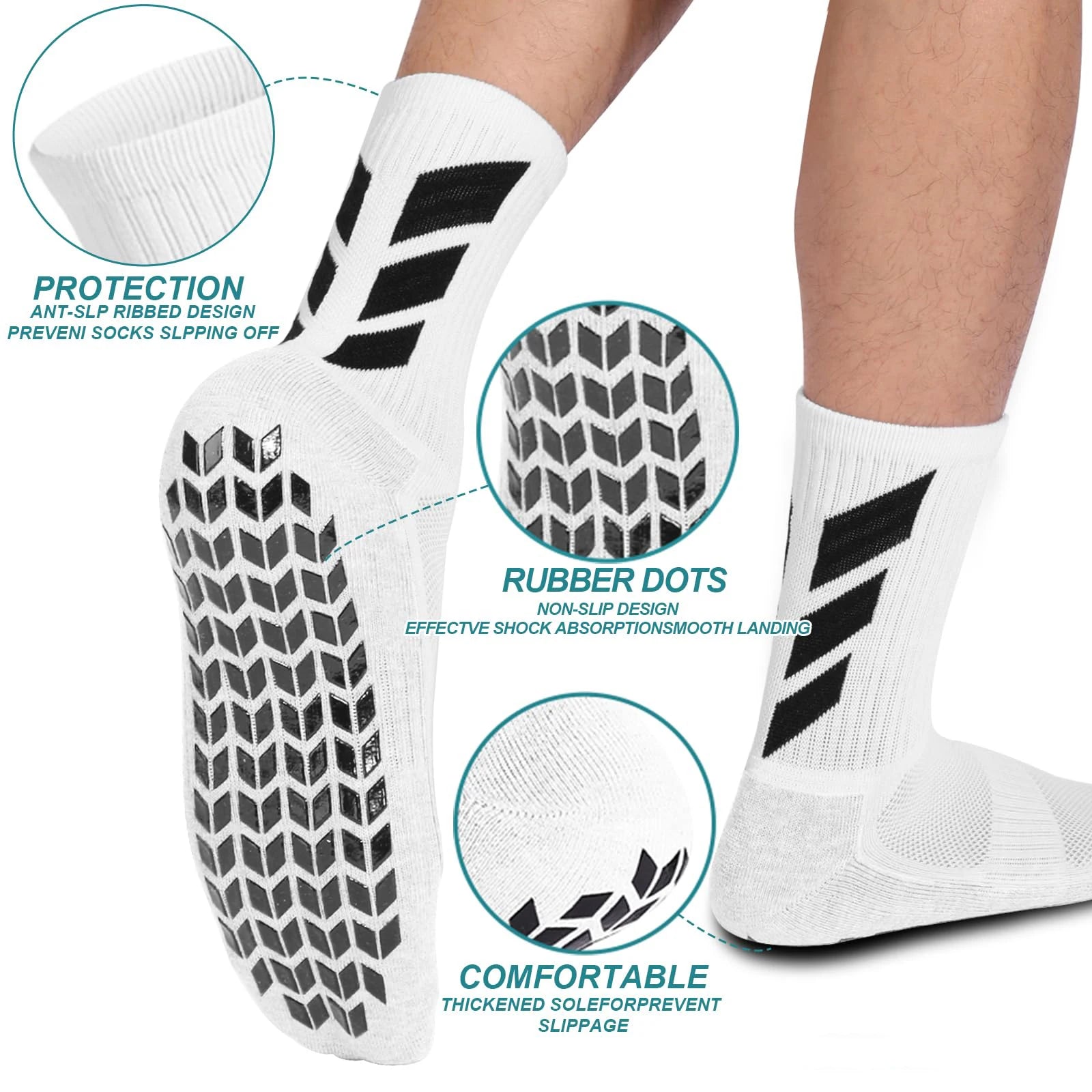 Anti Slip Football Training Socks for Men