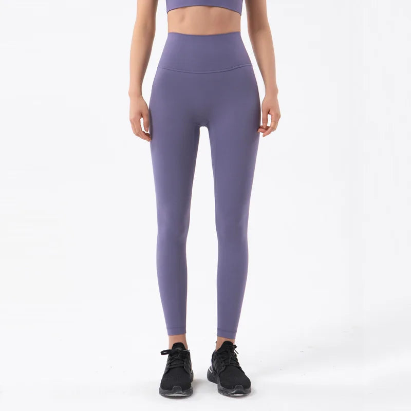 High Waist Nylon Yoga Leggings for Women