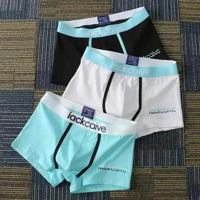 Cotton Printed Underwear Boxers for Men 3 Pcs