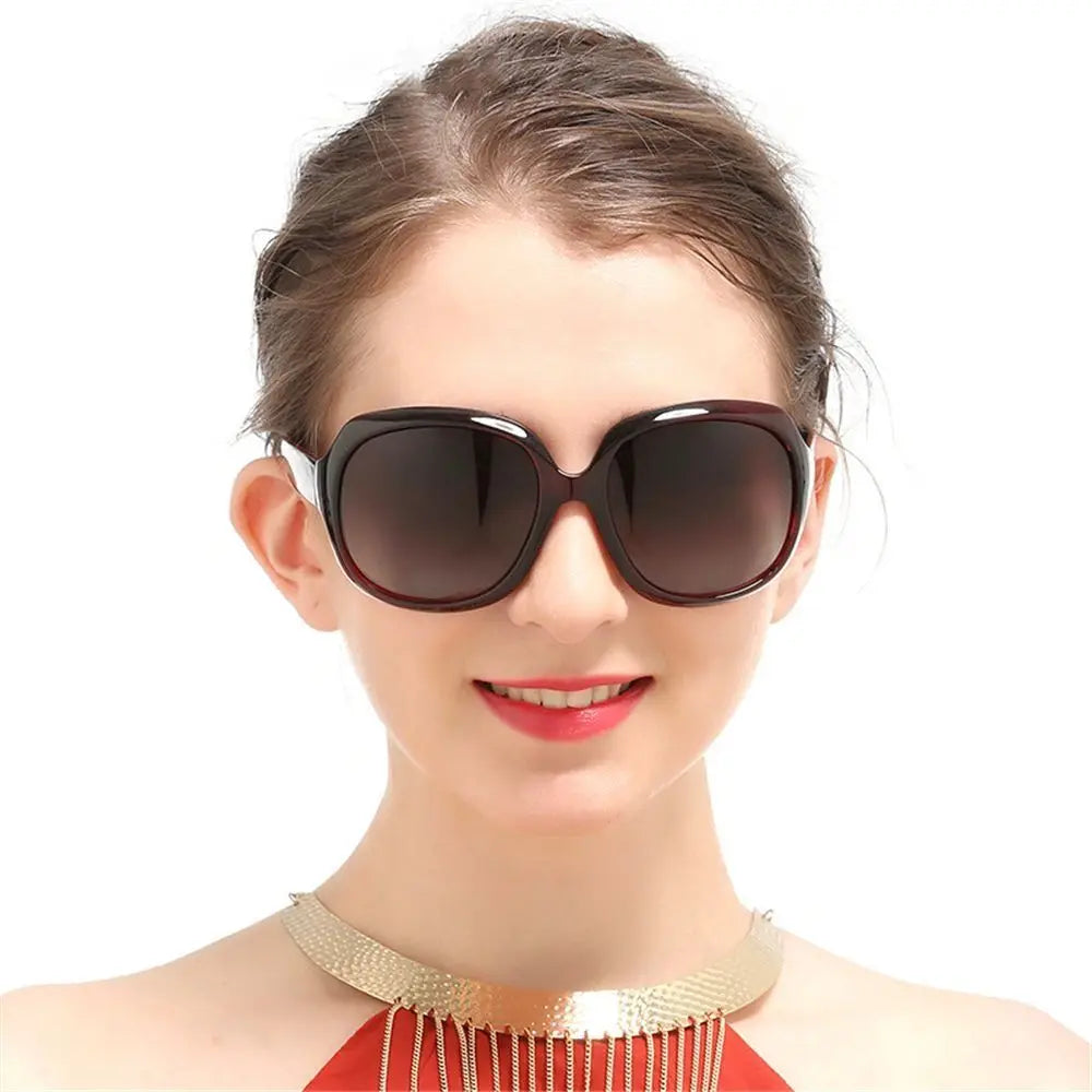 Women Polarized Square Oversized UV400 Vintage Sunglasses