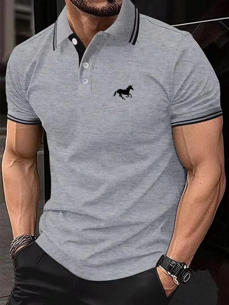 Men Classic Summer Polo T Shirt Casual Top