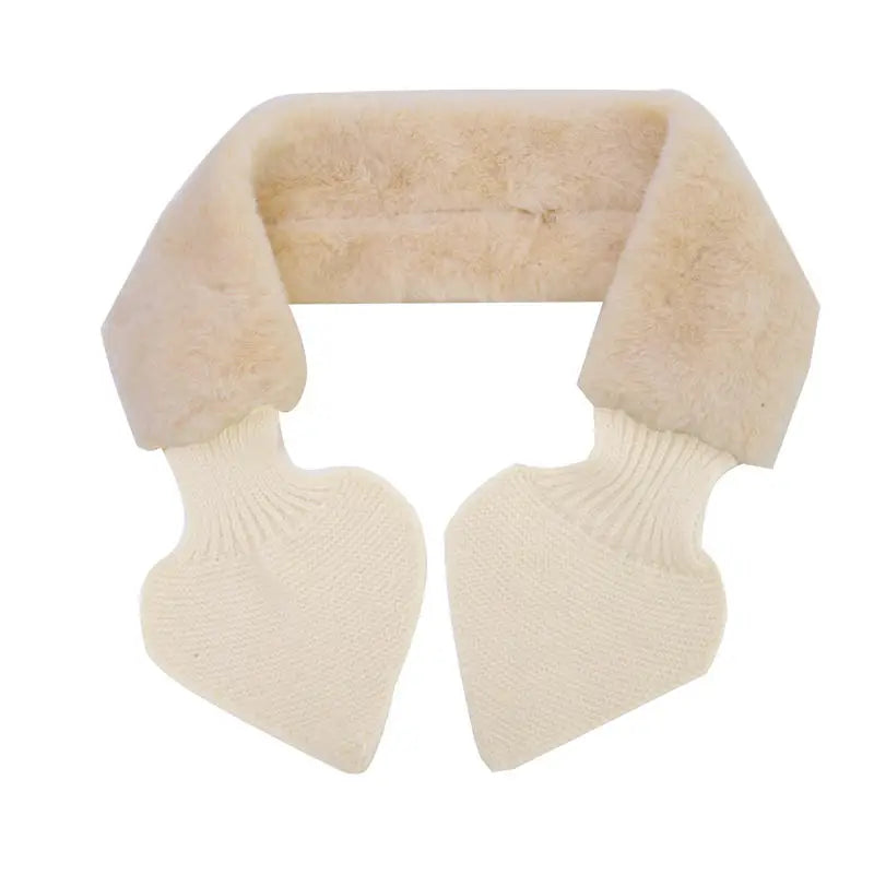 Women Winter Knitted Cross Strap Neck Scarf Shawl