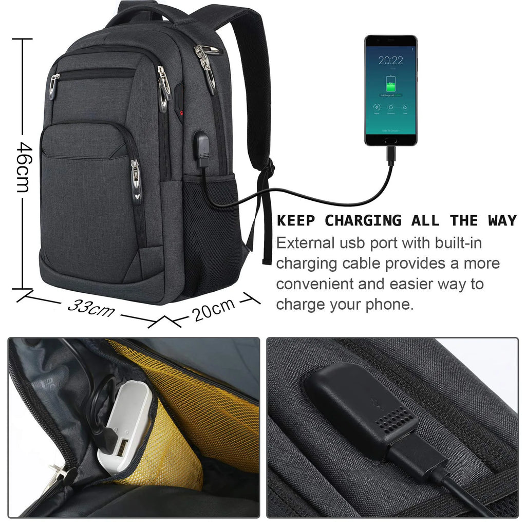 Tactical Waterproof Laptop Crossbody Travel Bag for Men