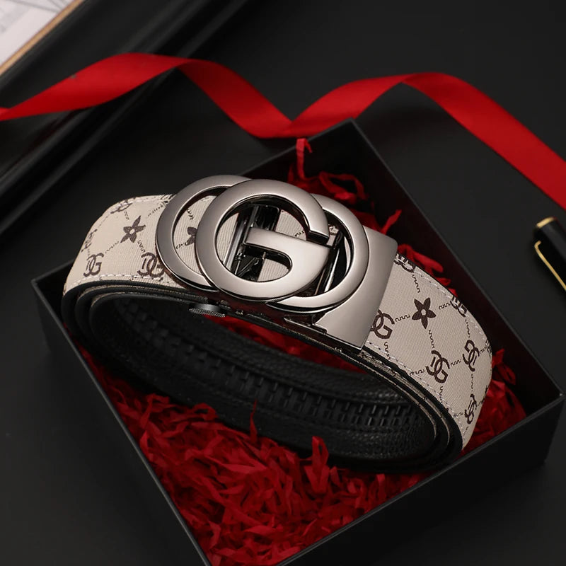 Men Genuine Leather Luxury Automatic Belt