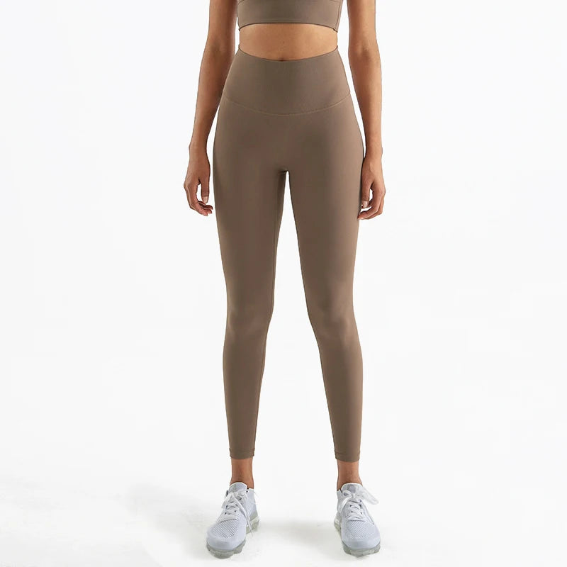 High Waist Nylon Yoga Leggings for Women