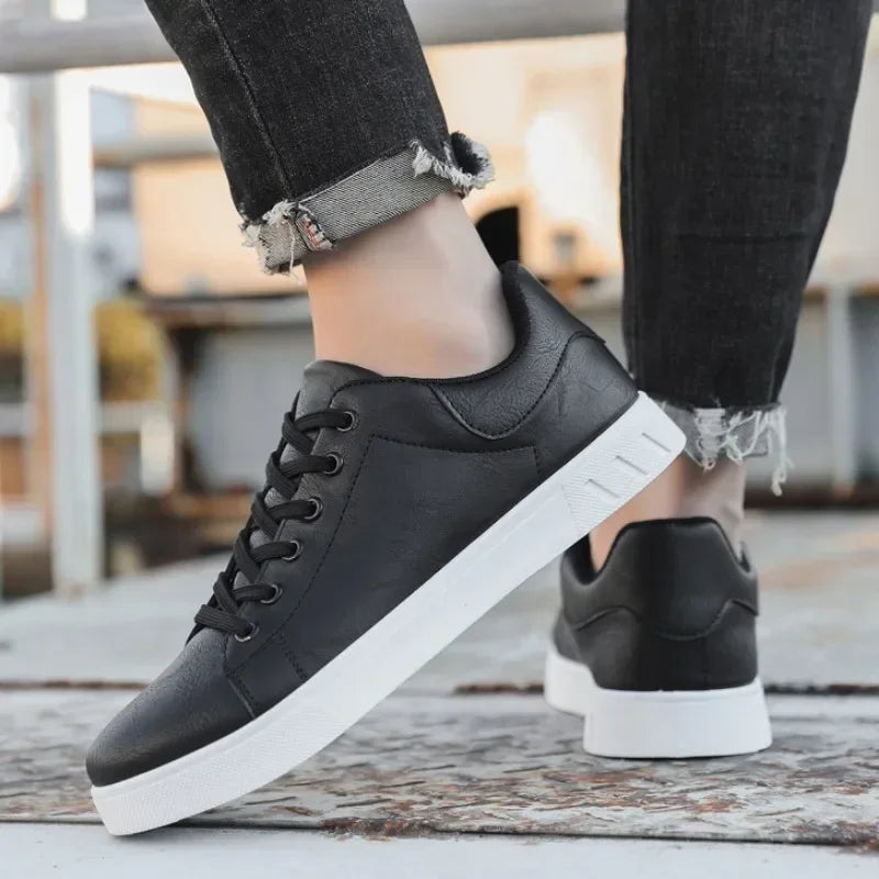 Men British Leather Casual Shoes Loafers
