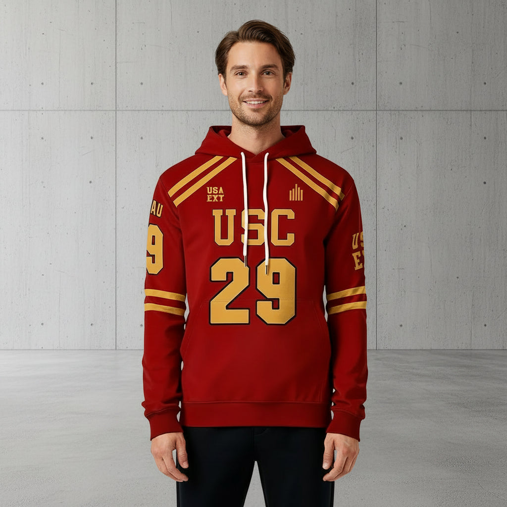 Men All For The Game Graphic Pullover Hoodie