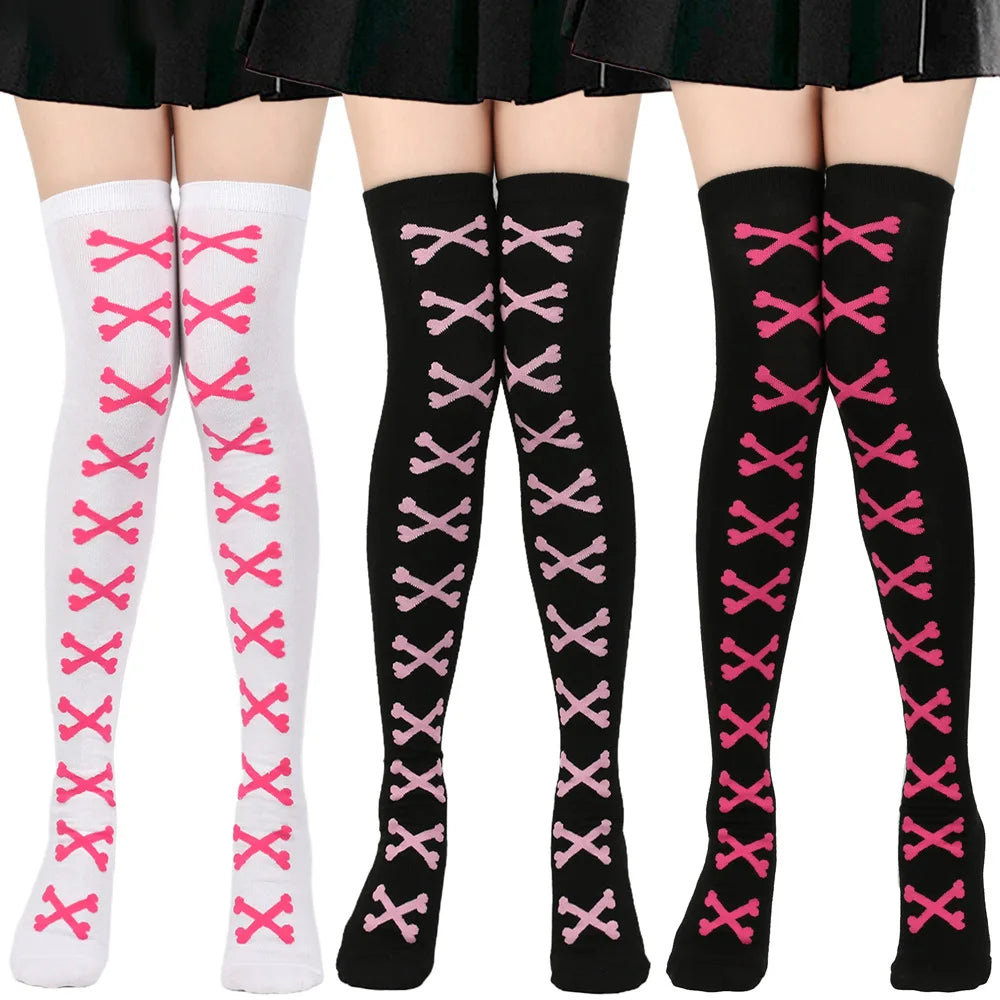Opaque Thigh High Stockings for Women