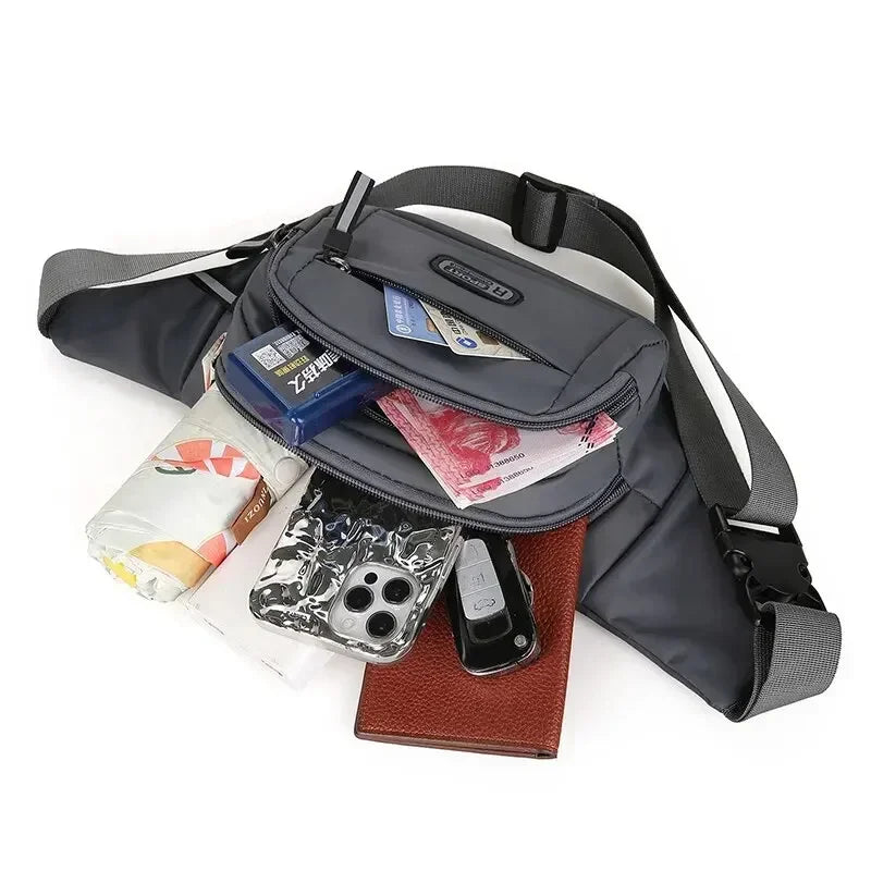 Ultra Thin Anti Theft Canvas Waist Pack for Men
