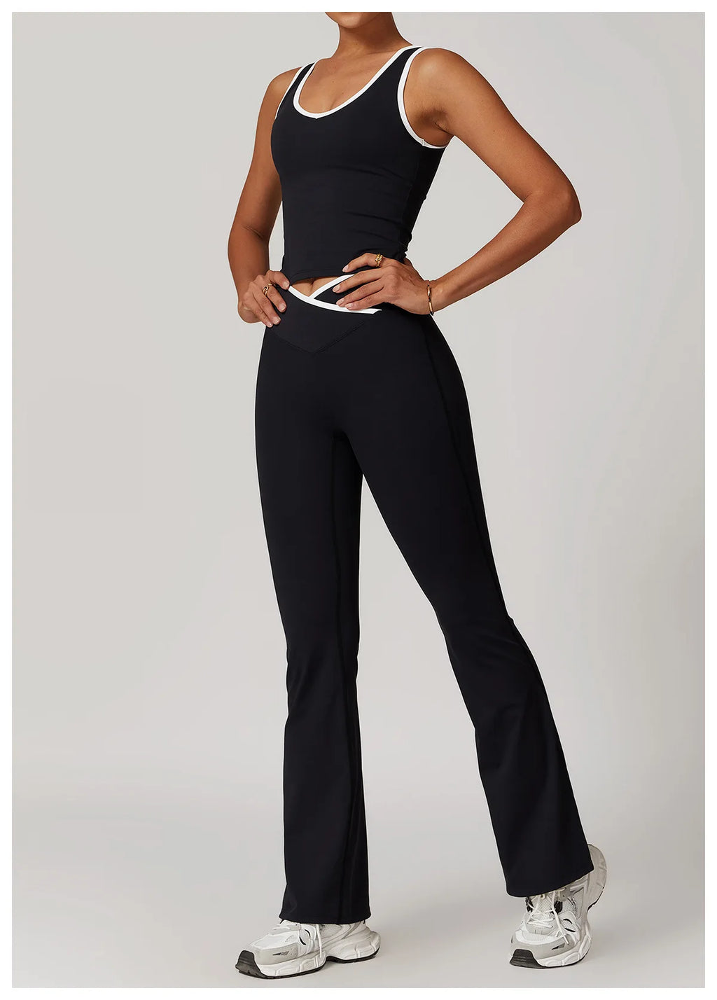 Women 2 Piece Yoga Set Sports Bra and High Waist Leggings Fitness Outfit
