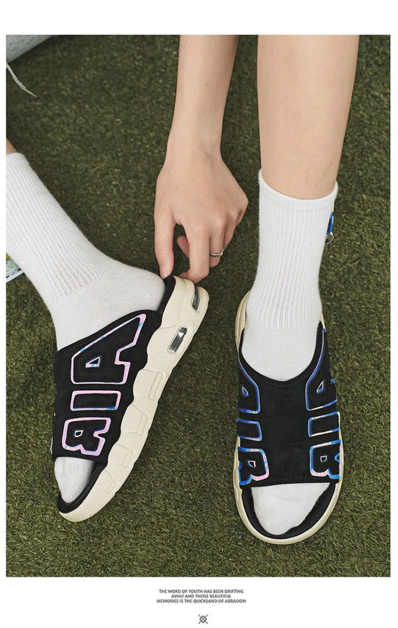 Men's Slippers 2025 Summer Breathable Slippers Large Fashion Platform Casual Shoes for Men New Light Sneakers Zapatos De Hombre