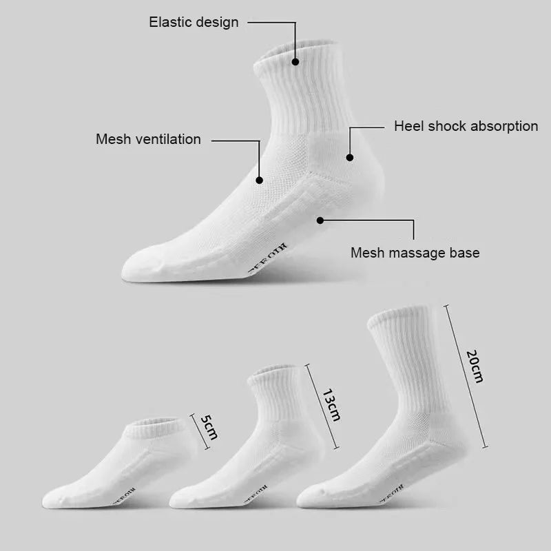 Cushioned Thick Cotton Sports Socks for Men