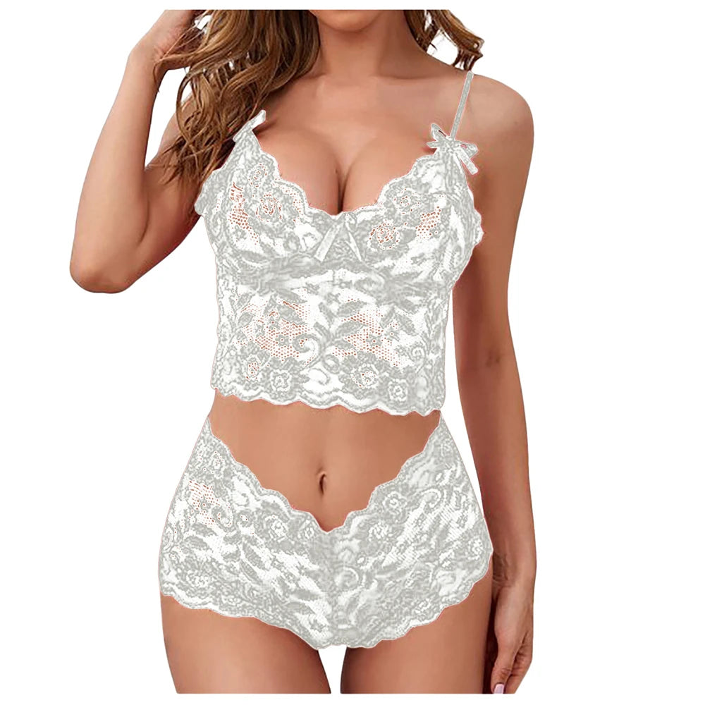 Lace Halter Bodysuit Lingerie for Women